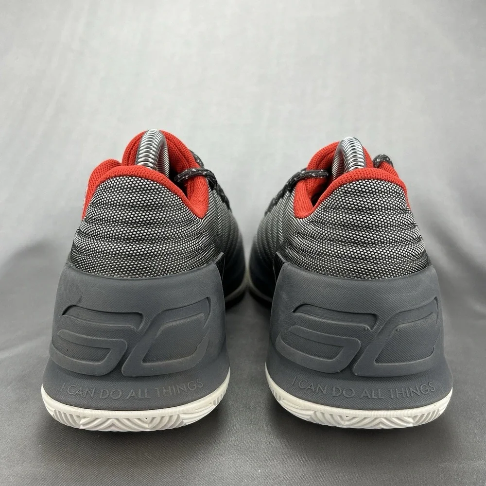 Under Armour Steph Curry Youth Size 6Y Grey/Orange Basketball Shoe 3Z6 Low Kids‎